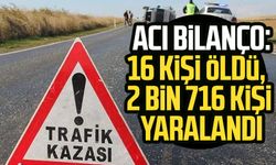 Bayram tatilinin acı bilançosu: İlk 2 günde 16 kişi öldü, 2 bin 716 kişi yaralandı