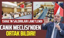 Canik Meclisi'nden ortak bildiri! İsrail'in saldırıları lanetlendi