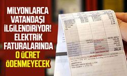 Milyonlarca vatandaşı ilgilendiriyor! Elektrik faturalarında o ücret ödenmeyecek