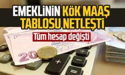 Emeklinin kök maaş tablosu netleşti: Tüm hesap yine değişti