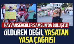 Hayvanseverler Samsun'da buluştu! Öldüren değil yaşatan yasa çağrısı