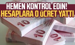 Hemen kontrol edin! Hesaplara o ücret yattı