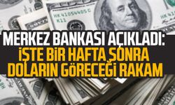 Merkez Bankası açıkladı: İşte bir hafta sonra doların göreceği rakam