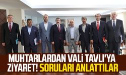 Muhtarlardan Samsun Valisi Orhan Tavlı'ya ziyaret! Sorunları anlattılar