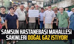 Samsun Hastanebaşı Mahallesi sakinleri doğal gaz istiyor!