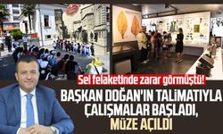 Samsun'da sel felaketinde zarar gören Kent Müzesi, Halit Doğan'ın talimatıyla açıldı