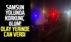 Samsun yolunda korkunç ölüm! Olay yerinde can verdi