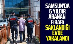 Samsun'da 6 yıldır aranan firari saklandığı evde yakalandı