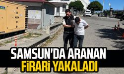 Samsun'da aranan firari yakaladı