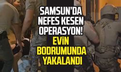 Samsun Kadıköy Mahallesi'nde nefes kesen operasyon! Evin bodrumunda yakalandı