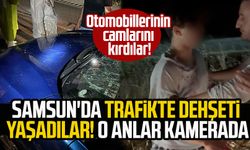 Samsun'da trafikte dehşeti yaşadılar! O anlar kamerada