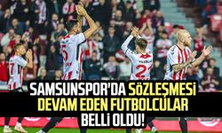 Samsunspor'da sözleşmesi devam eden futbolcular belli oldu!
