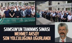 Samsun'un tanınmış siması Mehmet Aksoy son yolculuğuna uğurlandı