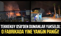 Samsun Tekkeköy OSB'de 2 gün önce yanan PEDO fabrikasında yine yangın paniği!