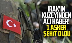 Irak'ın kuzeyinden acı haber! 1 asker şehit oldu