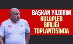 Samsunspor Başkanı Yüksel Yıldırım Kulüpler Birliği toplantısında