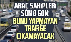 Araç sahipleri son 8 gün: Bunu yapmayan trafiğe çıkamayacak