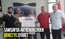 Samsun'da antrenörlerden Feyzullah Dereci'ye ziyaret