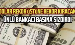 Dolar rekor üstüne rekor kıracak. Ünlü bankacı basına sızdırdı