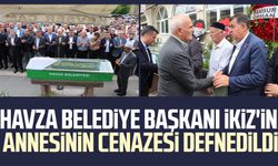 Havza Belediye Başkanı Murat İkiz'in annesinin cenazesi defnedildi