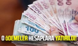 O ödemeler hesaplara yatırıldı!