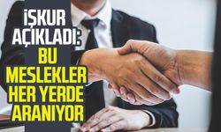 İŞKUR açıkladı: Bu meslekler her yerde aranıyor