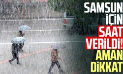 Meteoroloji uyardı! Samsun saatlik hava durumu