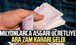 Milyonlarca asgari ücretliye ara zam kararı geldi
