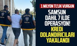 Samsun dahil 7 ilde operasyon! Kredi dolandırıcıları yakalandı