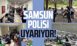 Samsun'da polisten broşürlü uyarı!