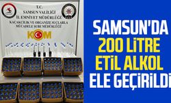 Samsun'da 200 litre etil alkol ele geçirildi