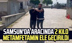 Samsun'da aracında 2 kilo metamfetamin ele geçirildi