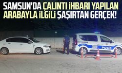 Samsun'da çalıntı ihbarı yapılan arabayla ilgili şaşırtan gerçek!