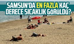 Samsun'da en fazla kaç derece sıcaklık görüldü?