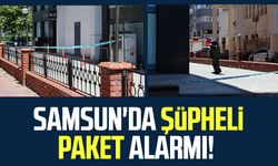 Samsun'da eski adliye binası önünde şüpheli paket alarmı!