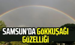 Samsun Kavak'ta gökkuşağı güzelliği