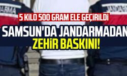 Samsun'da jandarmadan zehir baskını!