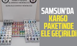 Samsun'da kargo paketinde ele geçirildi