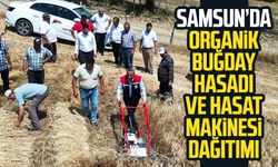 Samsun’da organik buğday hasadı ve hasat makinesi dağıtımı