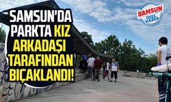 Samsun'da parkta kız arkadaşı tarafından bıçaklandı!