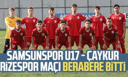 Samsunspor U17 - Çaykur Rizespor maçı berabere bitti