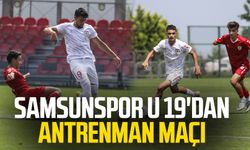 Samsunspor U 19'dan antrenman maçı