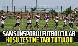 Samsunsporlu futbolcular koşu testine tabi tutuldu