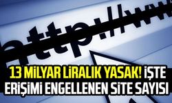 13 milyar liralık yasak! İşte erişimi engellenen site sayısı