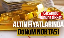 Altın fiyatlarında dönüm noktası: Çarşamba gününe dikkat!