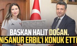 SBB Başkanı Halit Doğan, Nisanur Erbil’i konuk etti