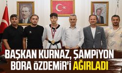 Başkan İhsan Kurnaz, şampiyon Bora Özdemir'i ağırladı