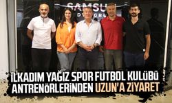 İlkadım Yağız Spor Futbol Kulübü antrenörlerinden SMG'ye ziyaret