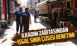 İlkadım Zabıtasından işgal sınır çizgisi denetimi