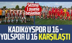 Kadıköyspor U 16 - Yolspor U 16 karşılaştı: Sezona 1 puanla başladılar